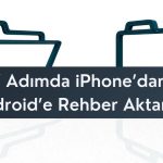 iphoneden androide rehber aktarma