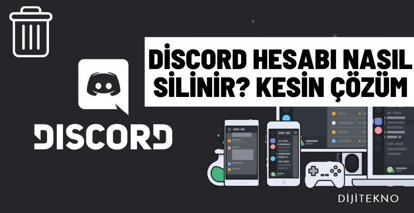 discord hesabi nasil silinir